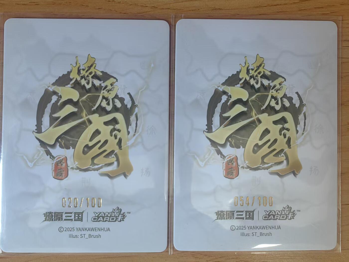 阳大大卡牌拍卖第95期（持续收拍品，周五晚上九点截拍，进群福利早知道） 【双服饰】燎原三国 龙骧虎跃 ST_Brush 大乔 双服饰限编020/100.054/100