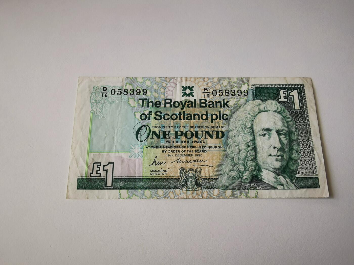 零零发流通品外国纸币拍卖 无佣金 苏格兰