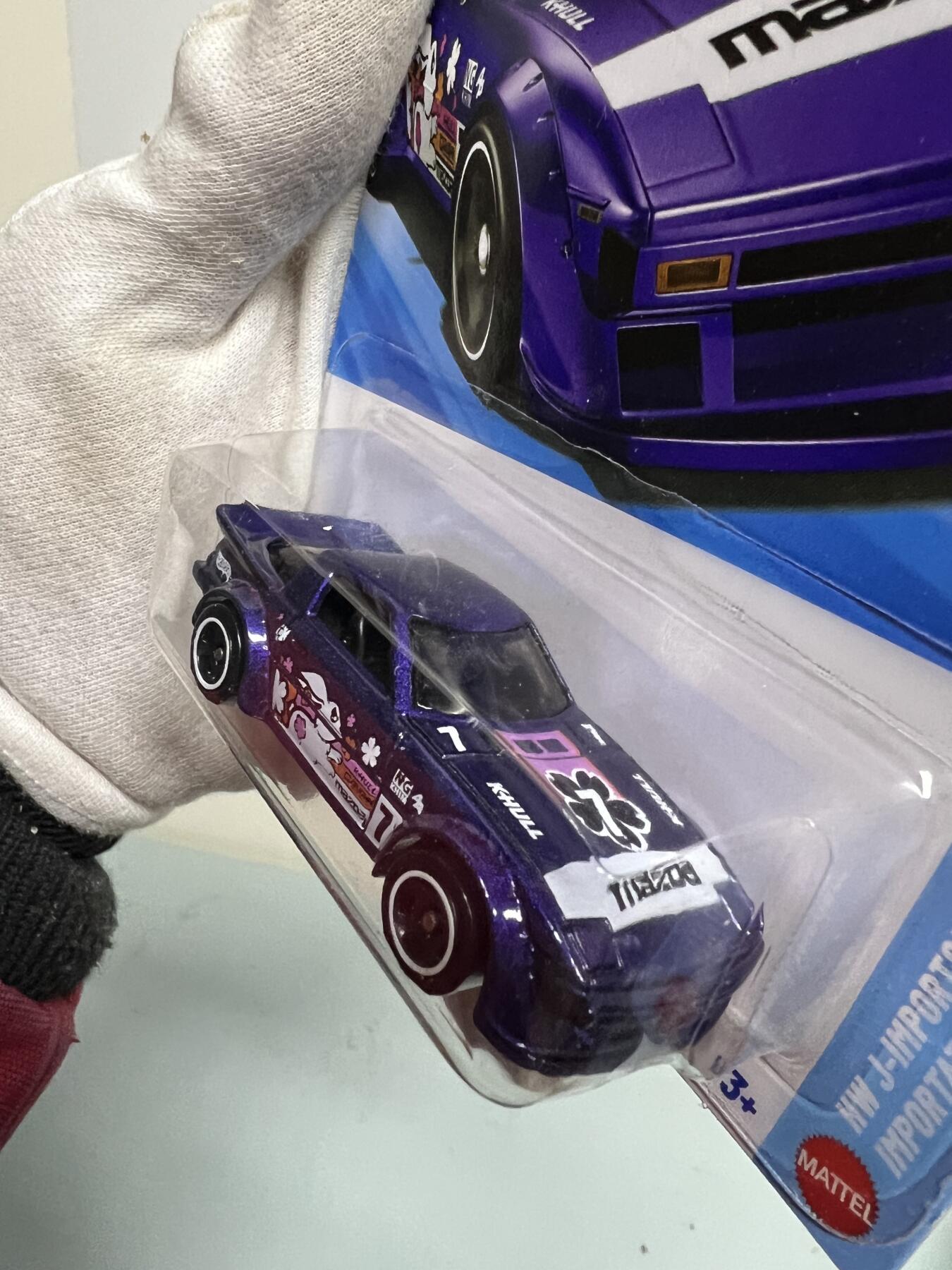 零元拍：风火轮吊卡 马自达 RX-7全新未拆