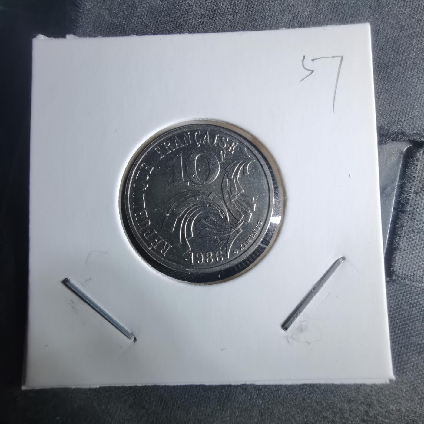 沼泽如烟--第970场 法国1986年10法郎纪念币