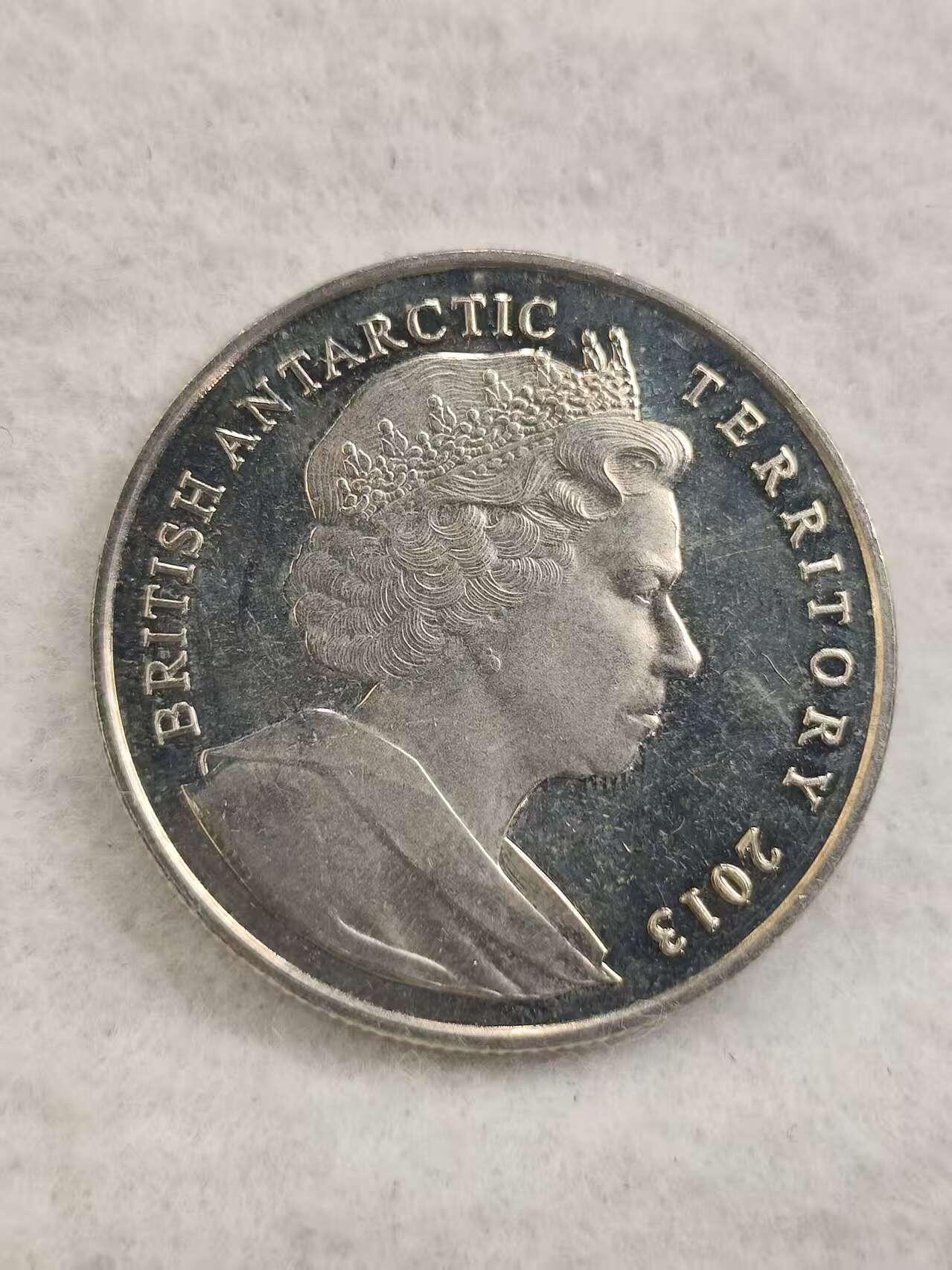 G&W世界散币，银币处理专场（第44场） 英属南极领地2013年2磅  哈雷六号科考站  克朗型