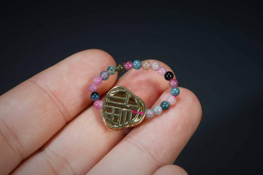 上海都达杂项专场五（全场包邮） 和田玉佛公弹力戒指 附鉴定证书87-78