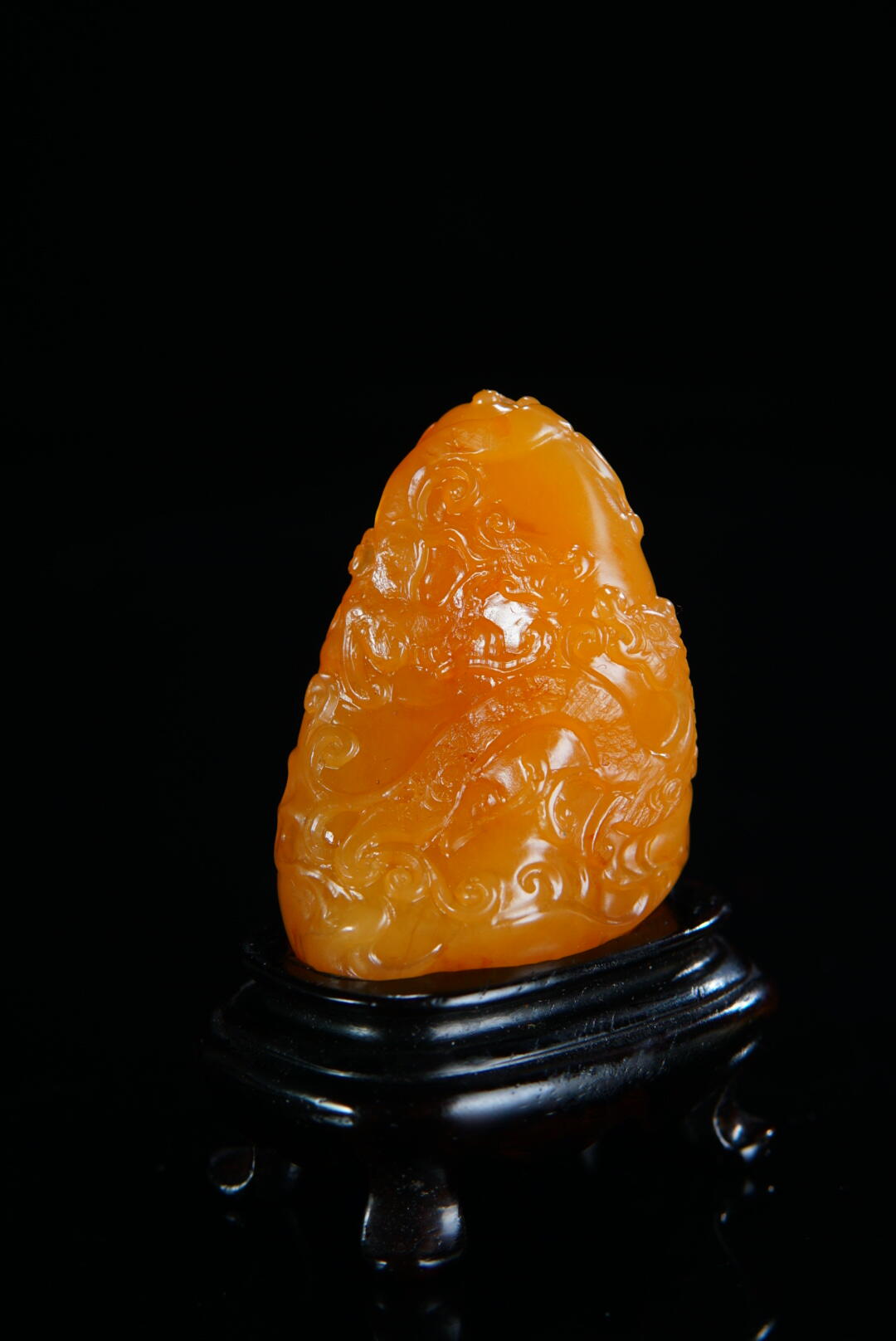 方寸藏珍·寿山田黄印章专场（一） 寿山田黄石《双螭献宝》摆件