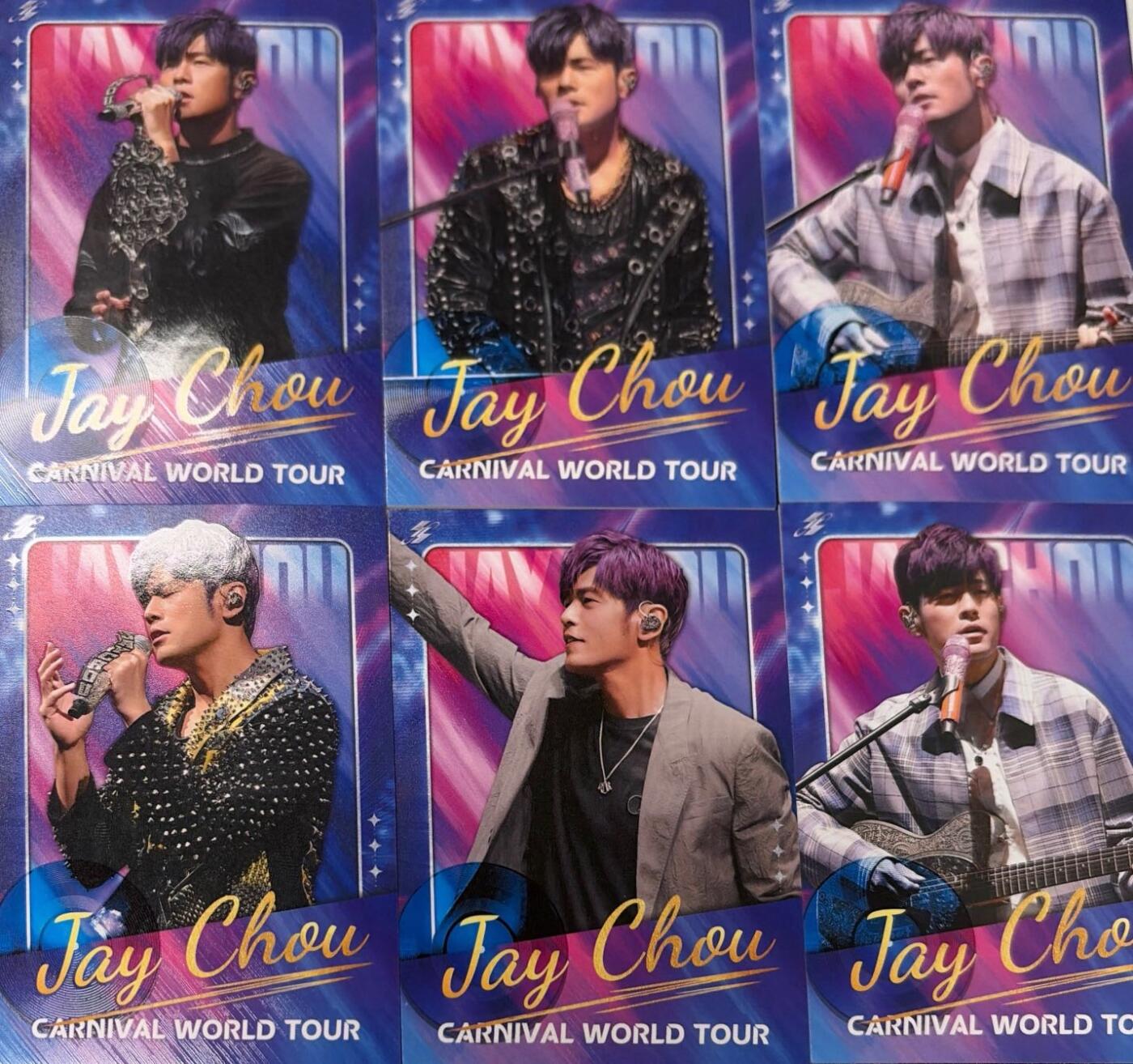 秋萤阁第43期 (1月23号周五晚上21点截拍，欢迎竞拍)  卡游周杰伦 蓝折6张