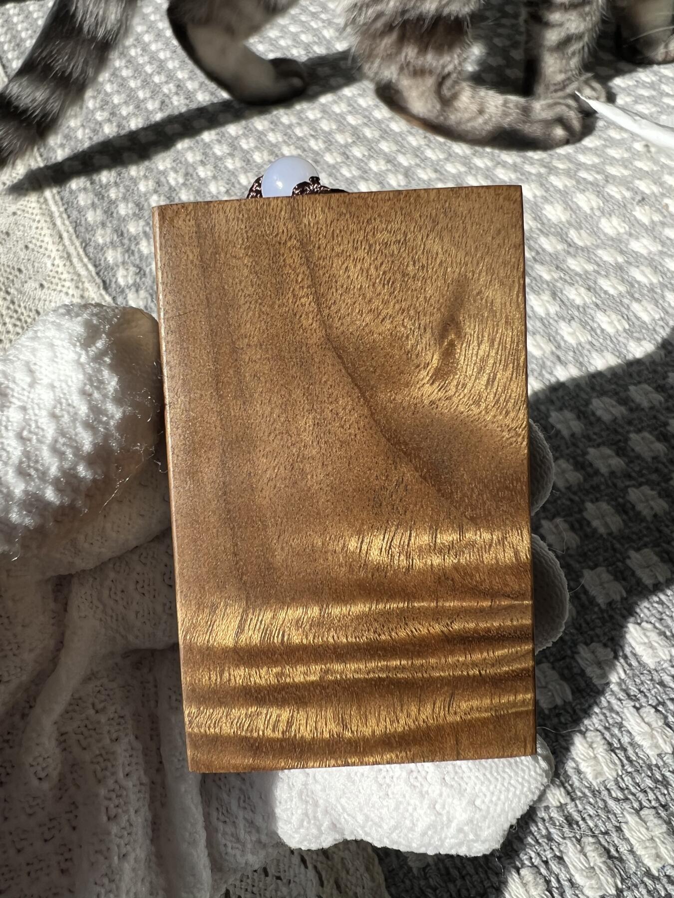 零元拍：B21金丝楠平安无事牌，满水波香喷喷的小金砖，金光闪闪，69/44/14MM