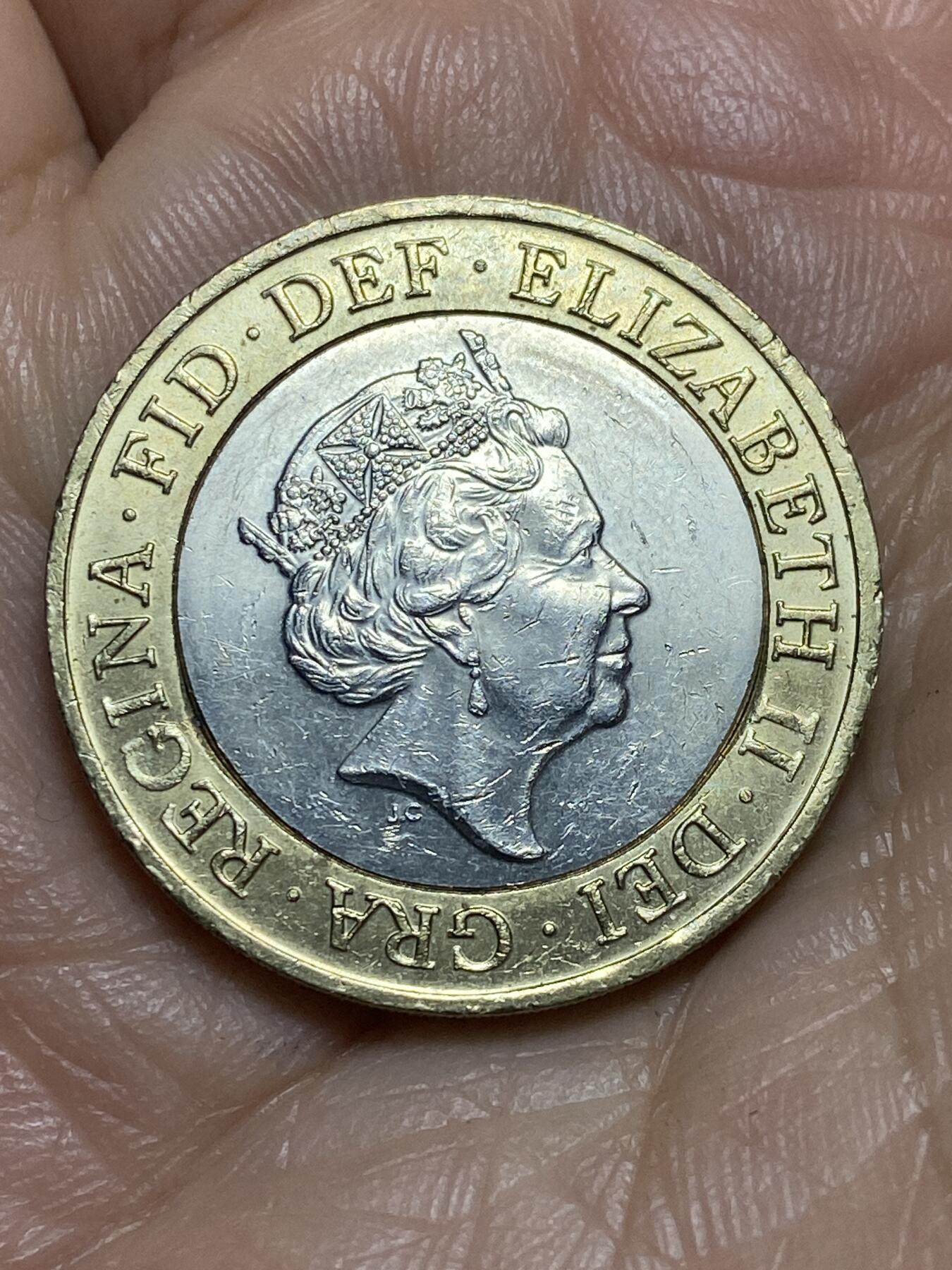 2026年第十三场(总第一百八十二场）外国好品散币场(免佣金) 英国🇬🇧2016年2英镑(1666年伦敦大火事件350周年纪念币)