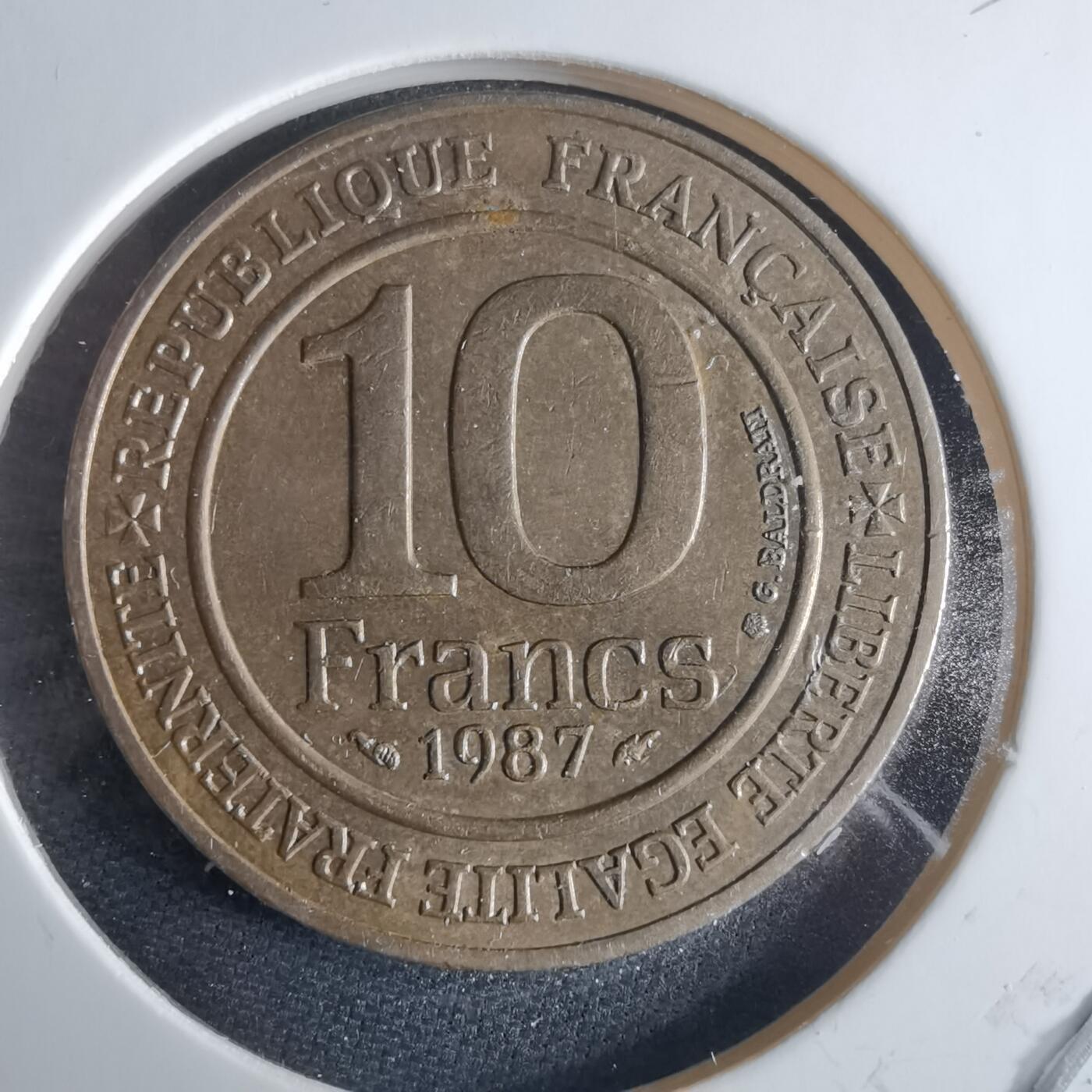 沼泽如烟--第970场 法国1987年10法郎纪念币