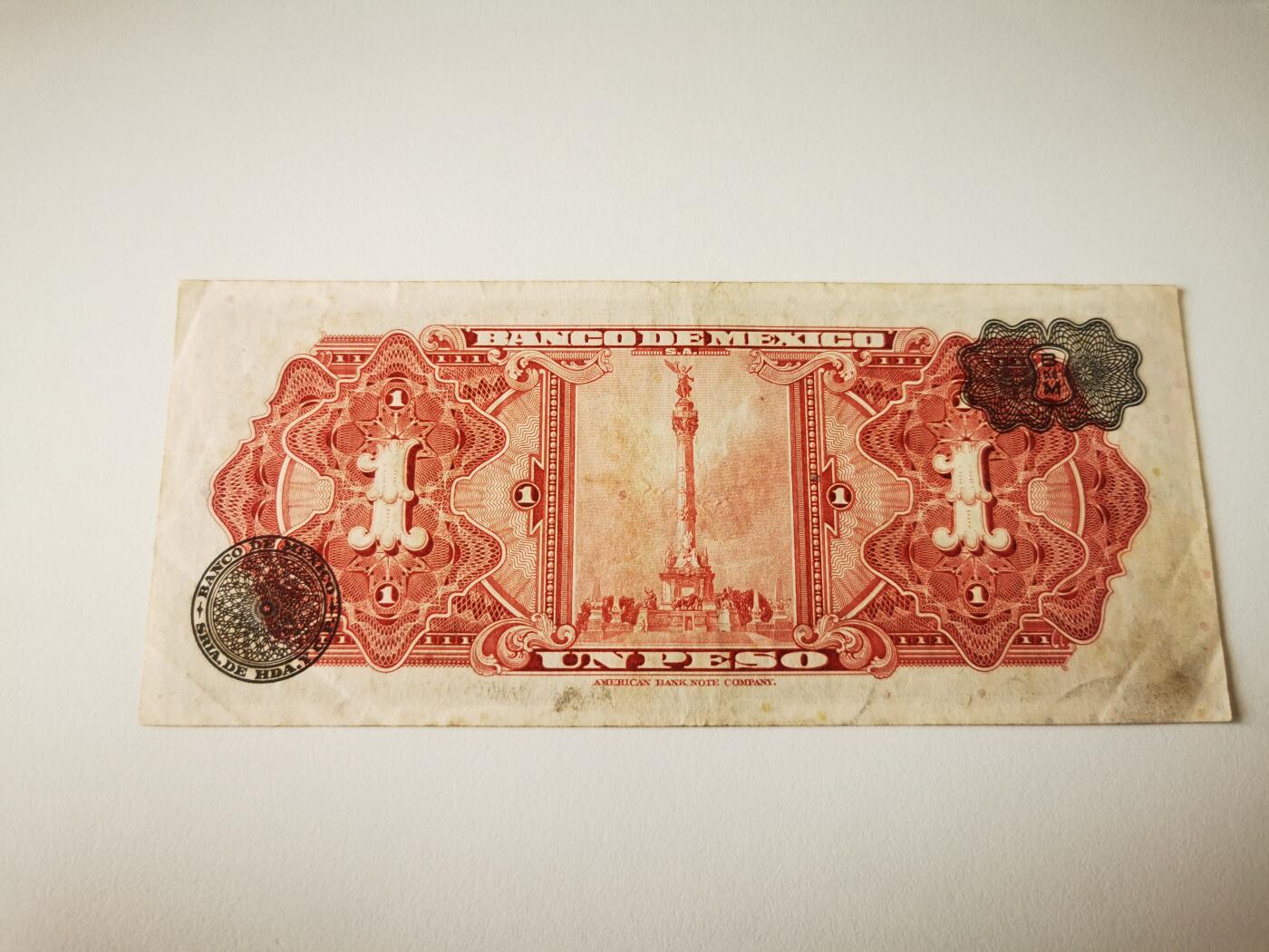 零零发流通品外国纸币拍卖 无佣金 墨西哥两张