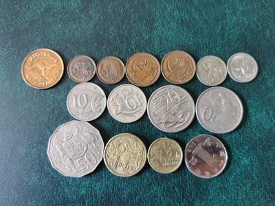零零发外国硬币拍卖 无佣金 - 澳大利亚一组