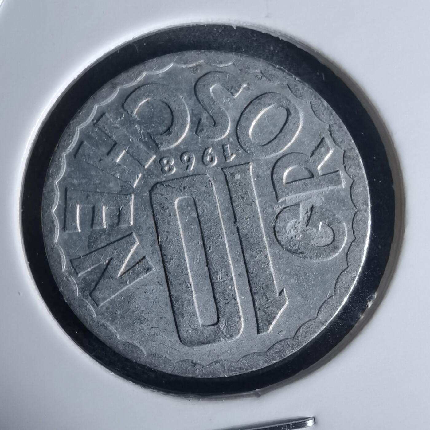 沼泽如烟--第971场 奥地利1968年10格罗申