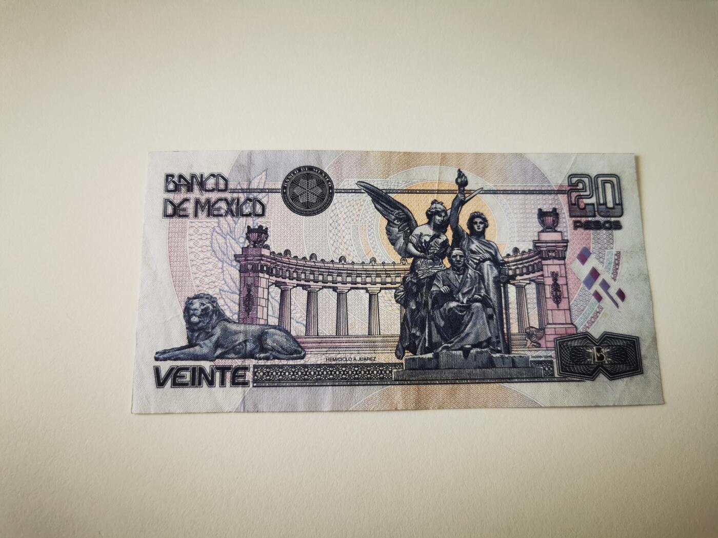 零零发流通品外国纸币拍卖 无佣金 墨西哥好品