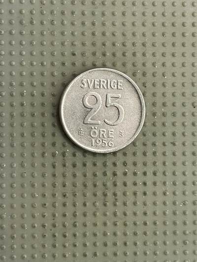 2026年第16场各国散币拍卖（总第166场） - 瑞典1956年25欧尔银币