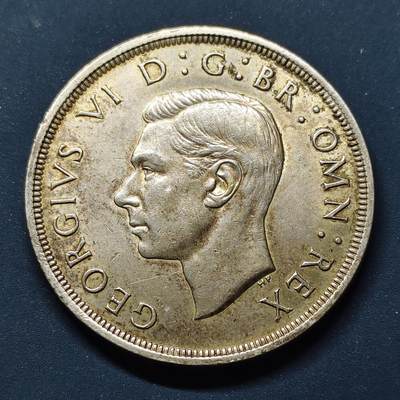 【全场包邮】纯粹捡漏拍497场-持续更新中 - 英国1937年乔治六世1克朗银币【39毫米28.28克50%】