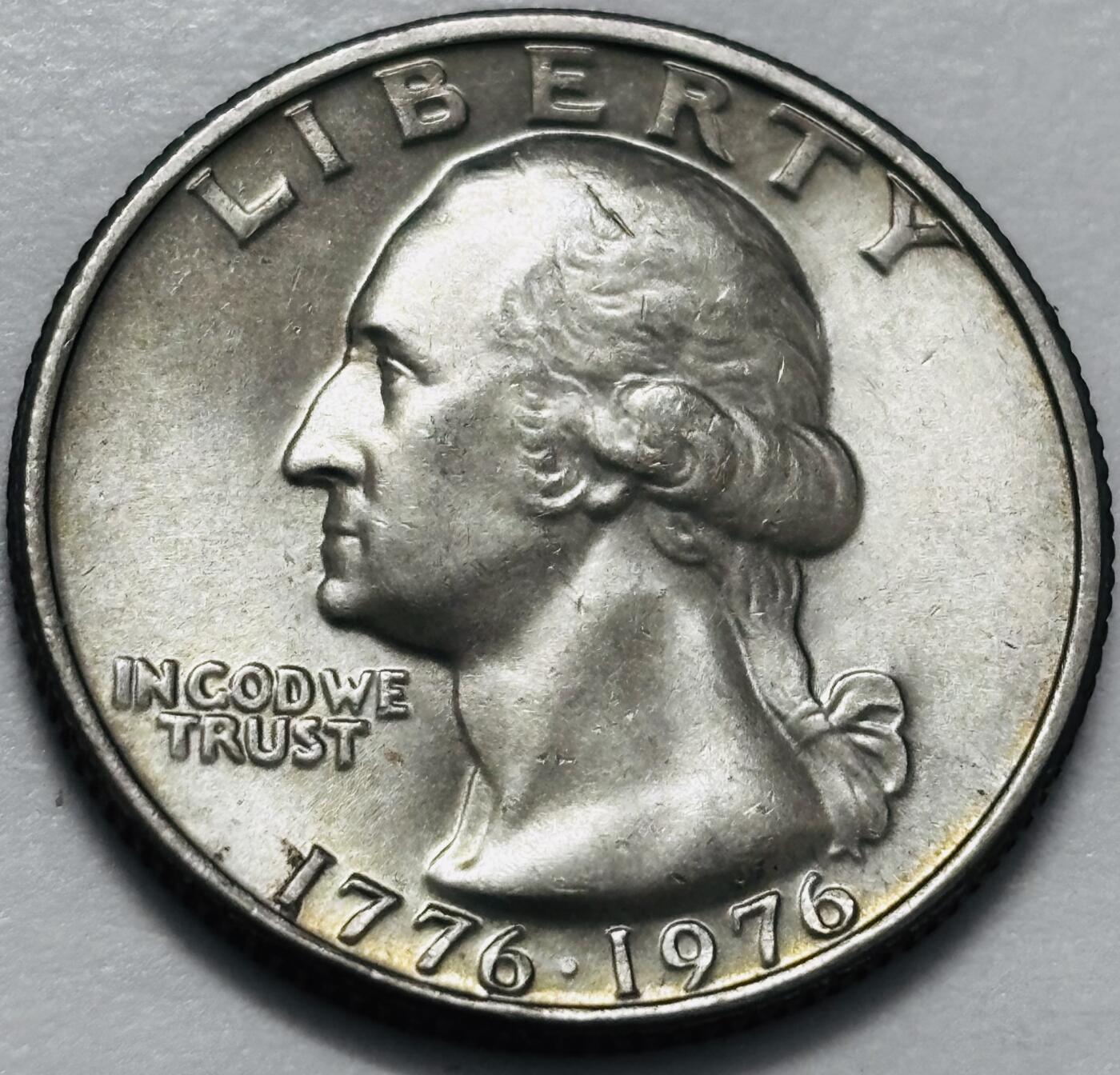 文馨钱币收藏 2026新年第四场（第 290 场）【长期接代拍品】 原光好品 1976 年美国建国 200 周年 25 美分纪念币