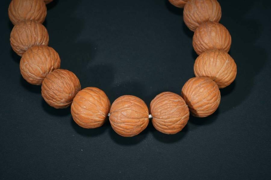 上海都达杂项专场五（全场包邮） 猴头凤羽核桃手串87-285