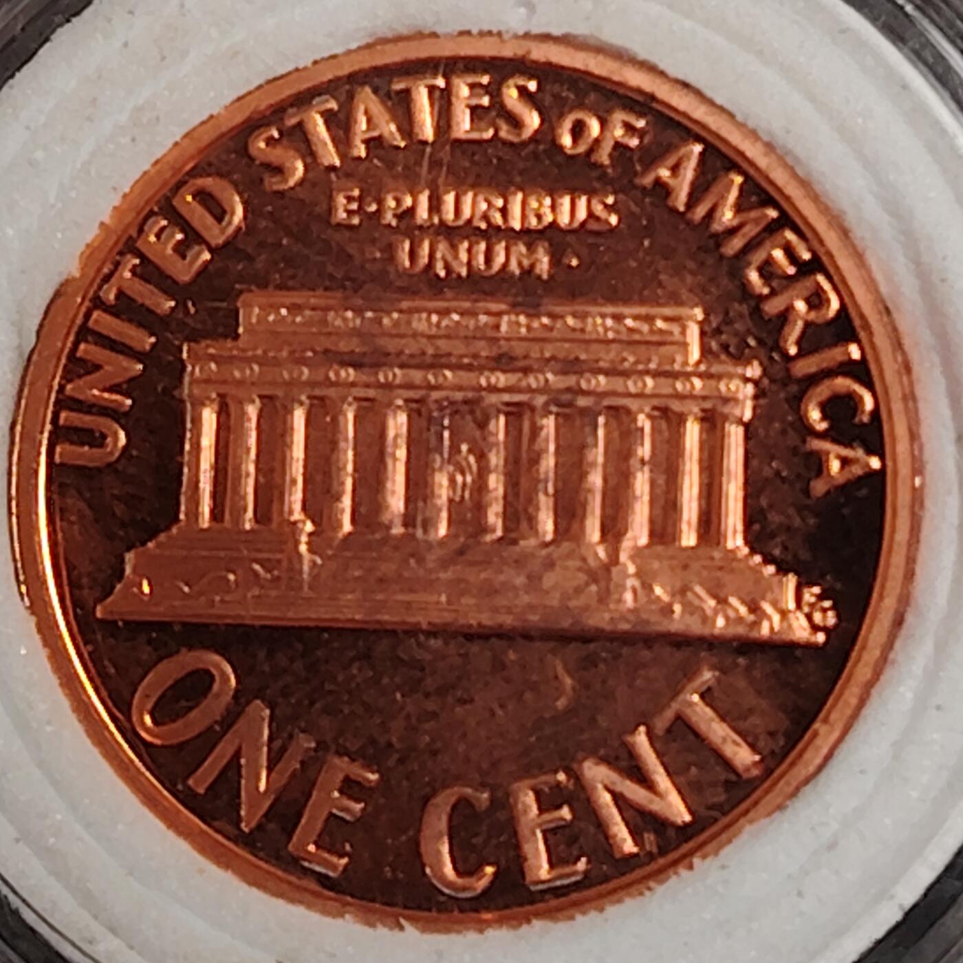 布加迪🐬～世界钱币(上海)🌾第 270 期 /  各国套币和散币 美国🇺🇸 1991年 1分 林肯头像精制币