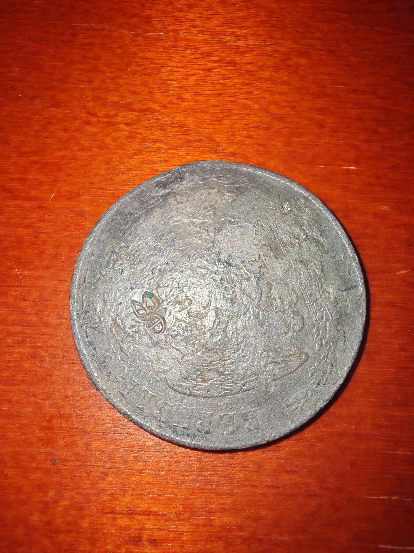 长老汇蛇年精选第九十四场拍卖 1872Zs H墨西哥自由帽天平1比索鹰洋，萨卡特卡斯造币厂，有戳，有裂