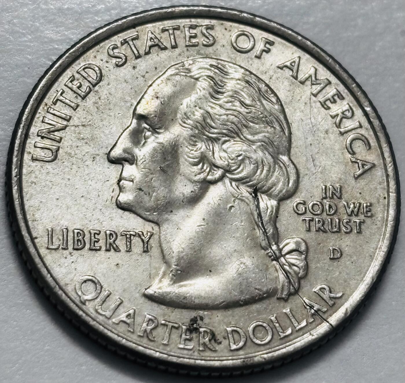 文馨钱币收藏 2026新年第四场（第 290 场）【长期接代拍品】 美国2004年25分 得克萨斯州 D标记 纪念币 