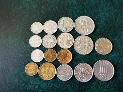 零零发外国硬币拍卖 无佣金 - 希腊一组