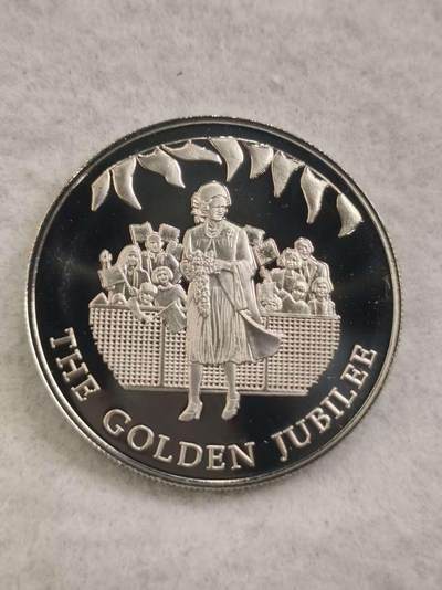 G&W世界散币，银币处理专场（第44场） - 福克兰2002年50便士  伊丽莎白二世登基50周年   克朗型