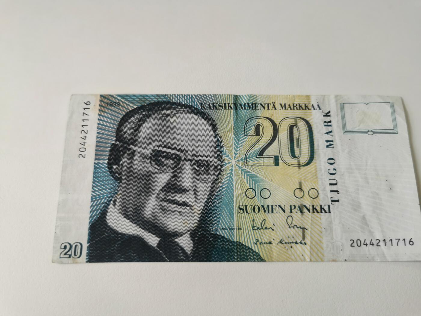 零零发流通品外国纸币拍卖 无佣金 芬兰20