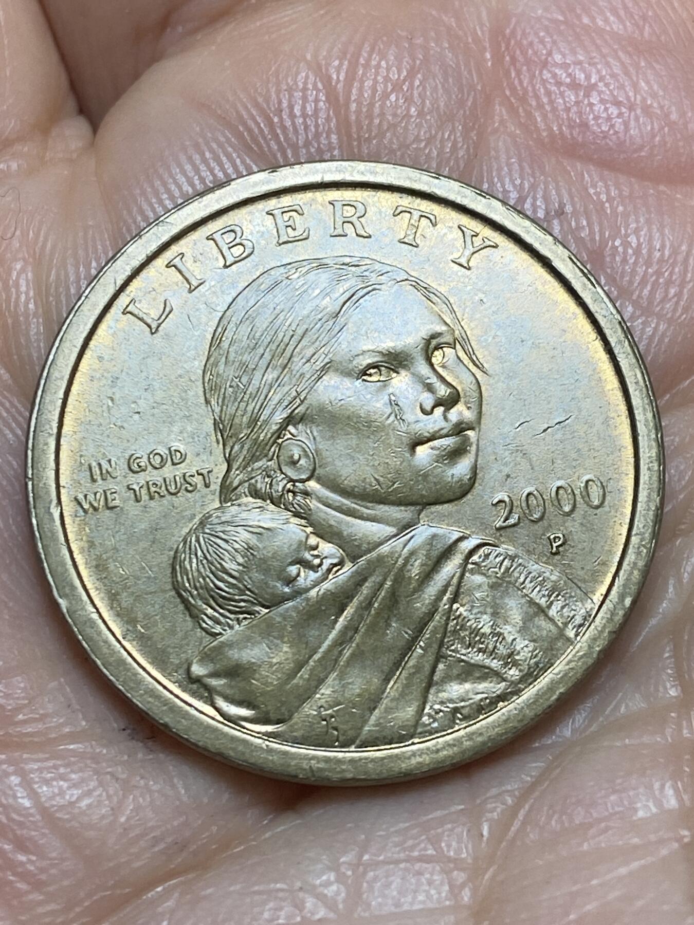 2026年第十三场(总第一百八十二场）外国好品散币场(免佣金) 美国🇺🇸2000年1美元(萨卡加维亚版1元，首发年，P标费城造)