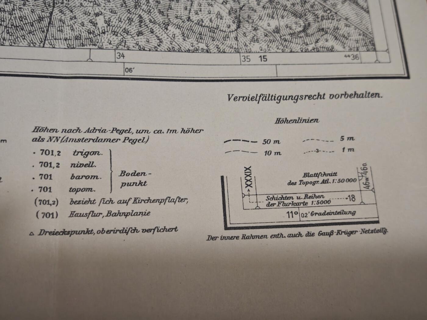 橙子收藏第一期 1938年二战德国巴伐利亚王国1:25000地形图（诺伊多夫410号图幅）