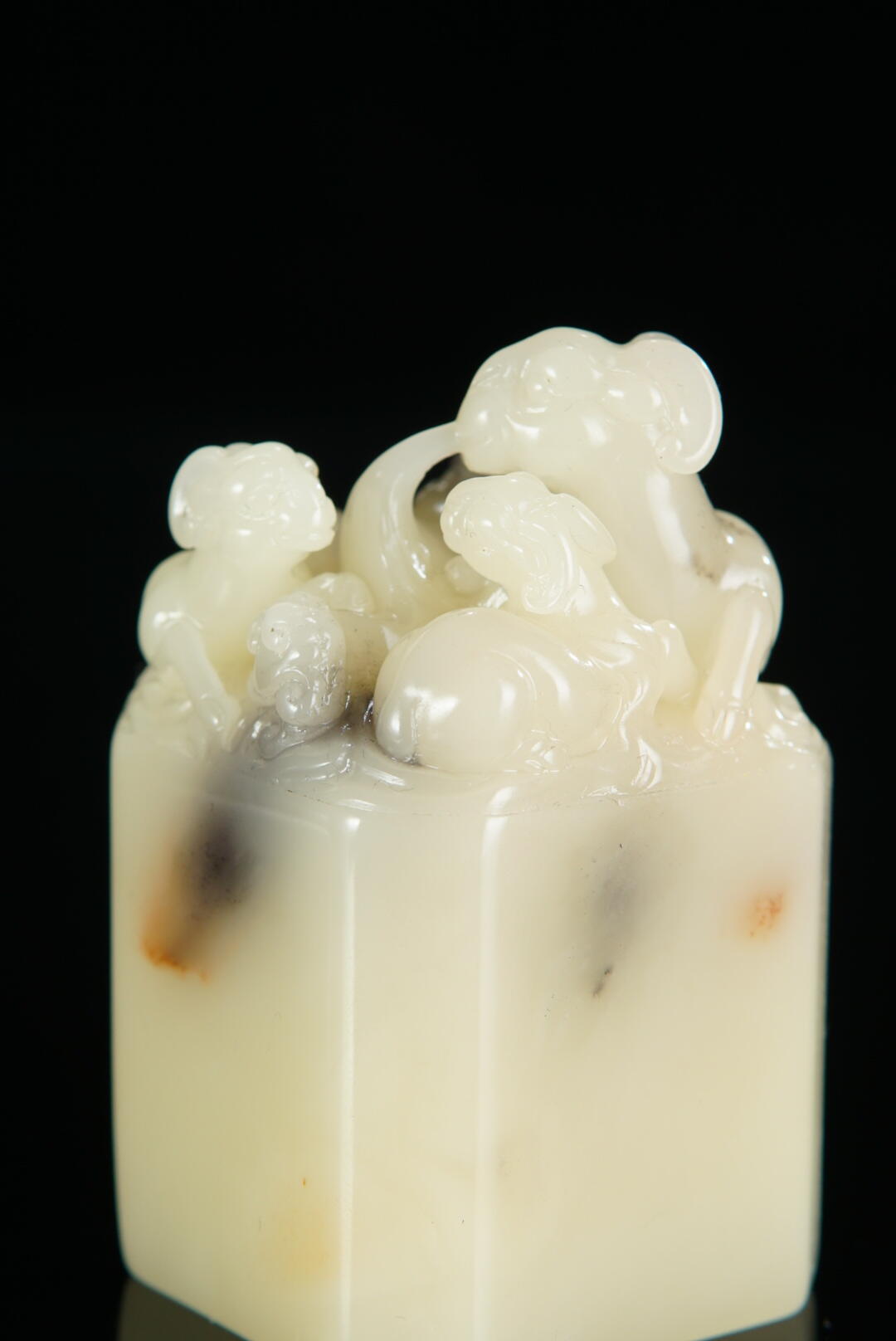 方寸藏珍·寿山田黄印章专场（一） 寿山芙蓉石《三阳开泰》钮章