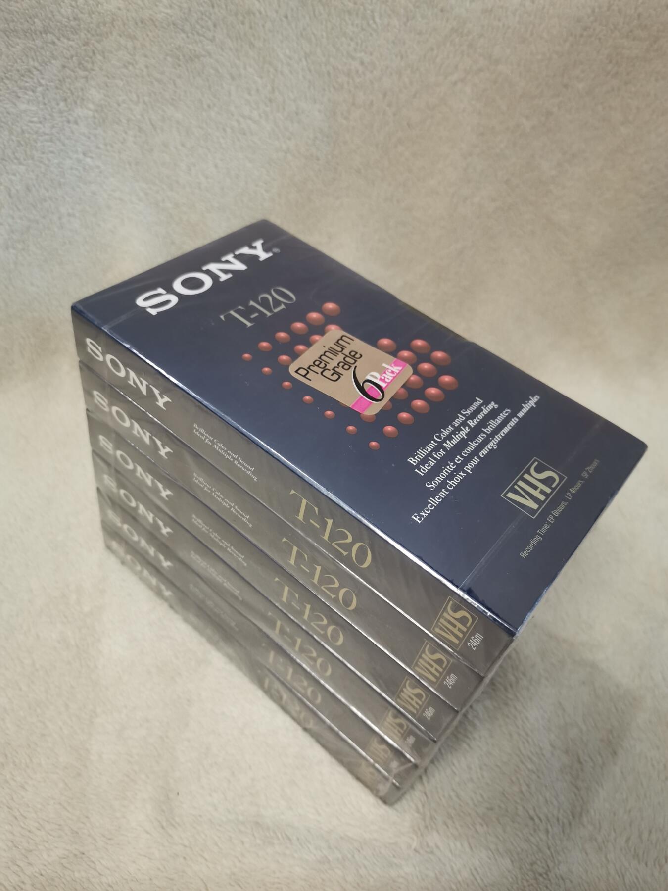 流金岁月•腊八八宝集锦集粹 八十年代索尼空白录像带（成套6支，未开封）