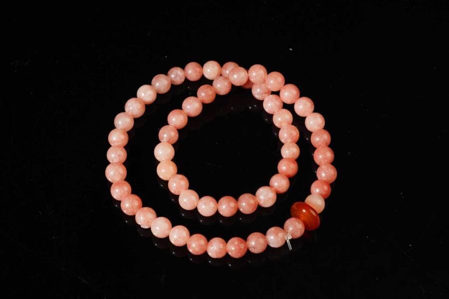 上海都达杂项专场五（全场包邮） 草莓晶双圈手串87-301