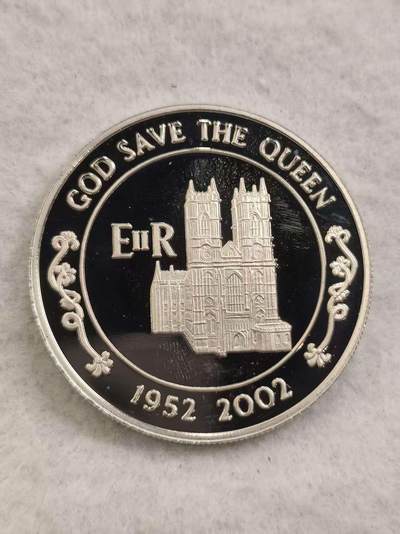 G&W世界散币，银币处理专场（第44场） - 阿森松2002年50便士 伊丽莎白二世登基50周年   克朗型