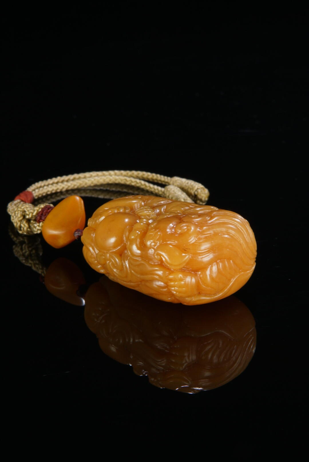 方寸藏珍·寿山田黄印章专场（一） 寿山田黄石《狮子戏球》把件