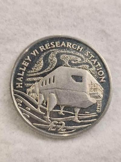 G&W世界散币，银币处理专场（第44场） - 英属南极领地2013年2磅  哈雷六号科考站  克朗型