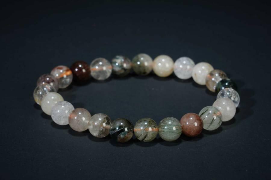 上海都达杂项专场五（全场包邮） 彩兔毛水晶手串87-293