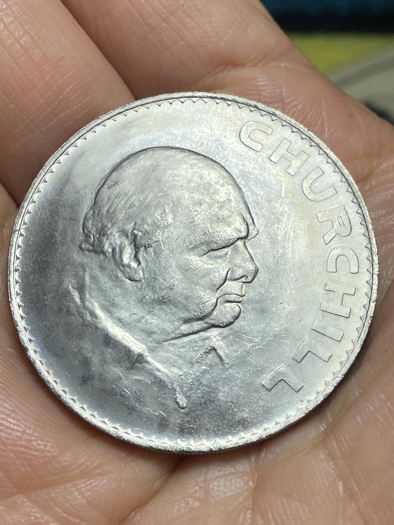 2026年第十三场(总第一百八十二场）外国好品散币场(免佣金) 全新–英国🇬🇧1965年1克朗(丘吉尔逝世纪念币)