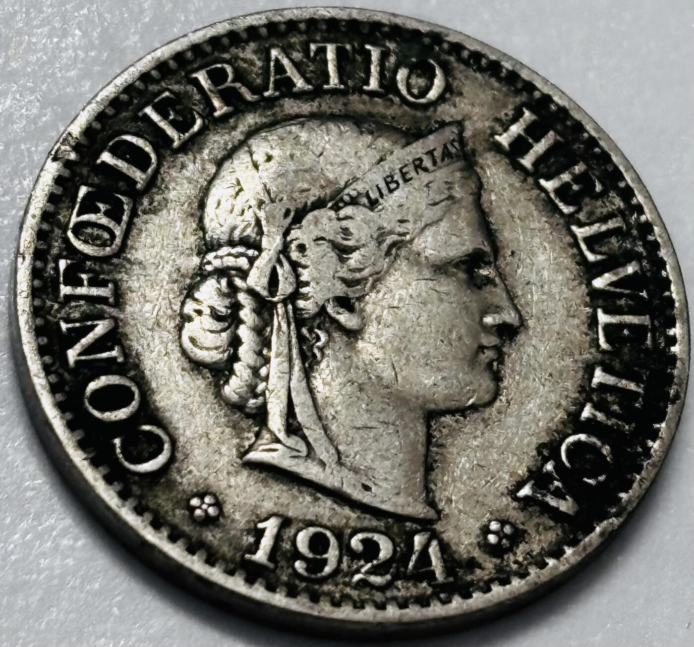 文馨钱币收藏 2026新年第四场（第 290 场）【长期接代拍品】 1924 年瑞士百年老币 10 生丁