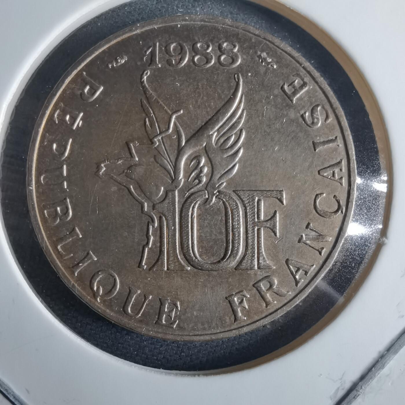 沼泽如烟--第970场 法国1988年10法郎纪念币