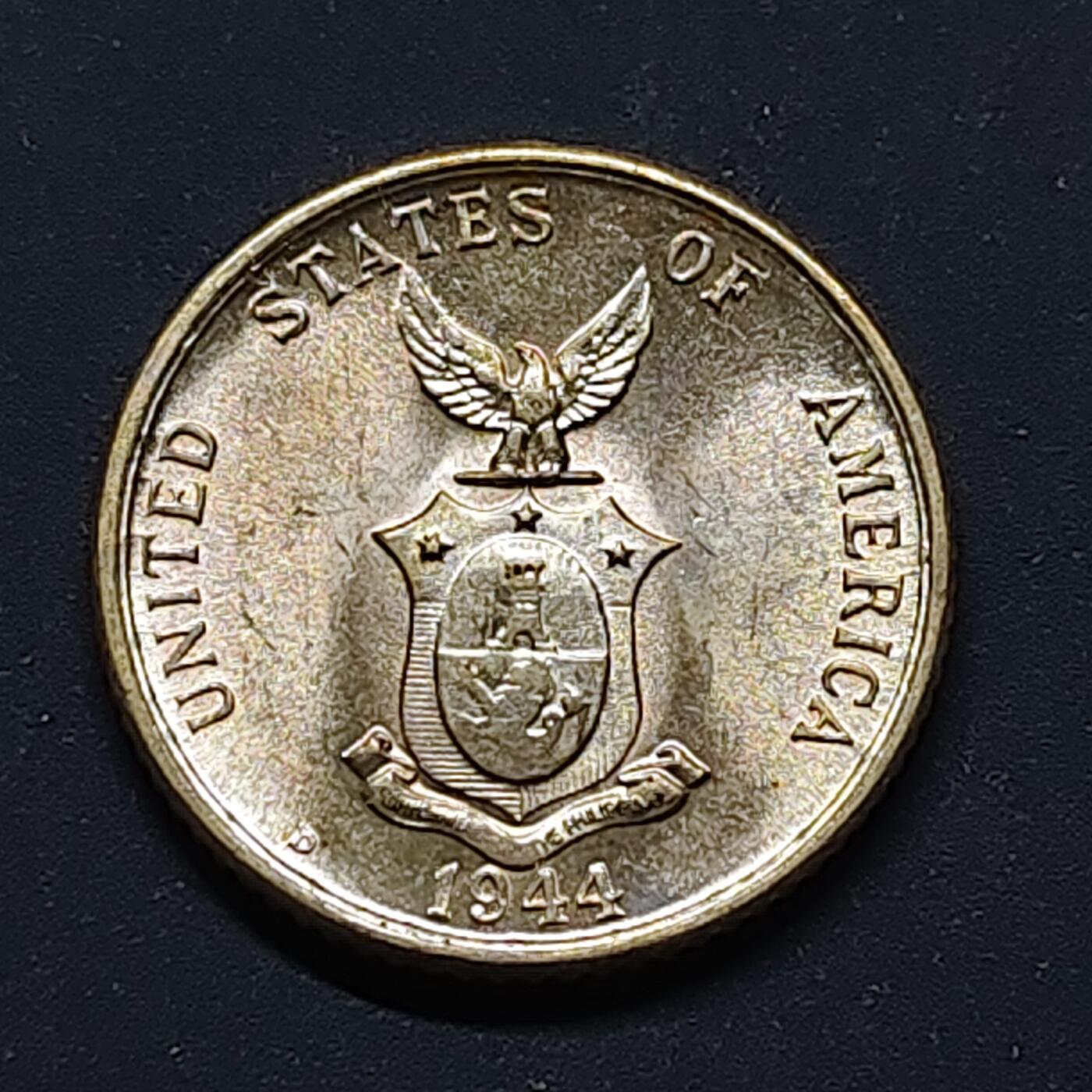 【全场包邮】纯粹捡漏拍496场-持续更新中 美属菲律宾1944年打铁女神20分银币【21毫米4克75%】