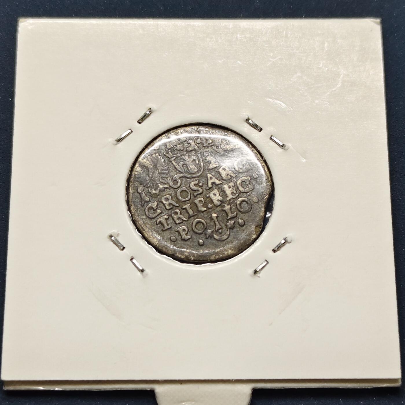 【全场包邮】纯粹捡漏拍496场-持续更新中 【古钱】波兰立陶宛联邦1624年西吉斯蒙德三世3格罗申银币