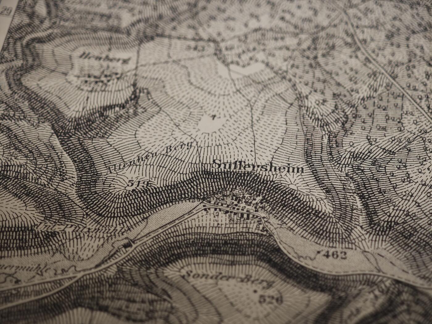 橙子收藏第一期 1938年二战德国巴伐利亚王国1:25000地形图（诺伊多夫410号图幅）