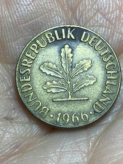 2026年第十三场(总第一百八十二场）外国好品散币场(免佣金) - 德国🇩🇪1966年5芬尼(第二版，J标汉堡造)