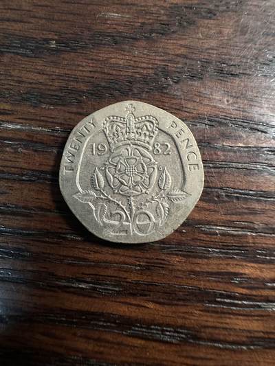 蒂克钱币- 第56场 外国散币免佣金限时拍 - 英国1982年 20分 硬币