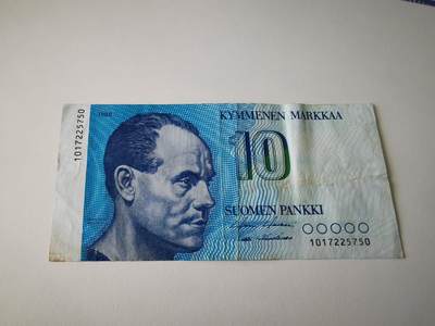 零零发流通品外国纸币拍卖 无佣金 - 芬兰小裂