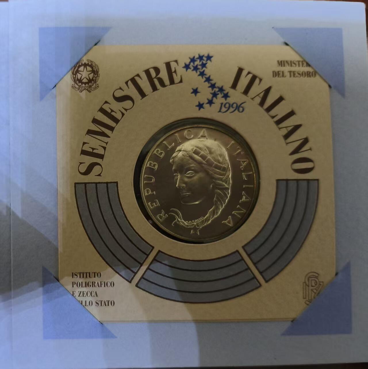 ❤️【币观天下】❤️ 第340期钱币拍卖- 2026.1.23周五晚上6点半场-长期征集拍品 意大利1996年欧盟轮值主席国5000里拉银币 含纯银15克