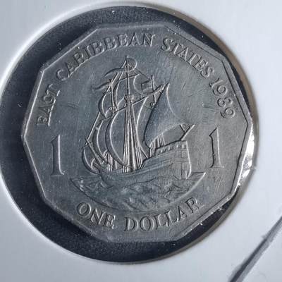 沼泽如烟--第970场 - 东加勒比1989年一元