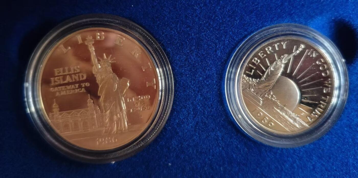 ❤️【币观天下】❤️ 第340期钱币拍卖- 2026.1.23周五晚上6点半场-长期征集拍品 美国1986年自由女神百年套装