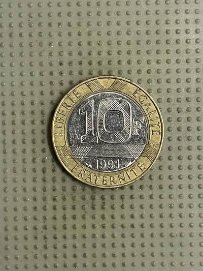 2026年第17场各国散币拍卖（总第167场） - 法国1991年10法郎