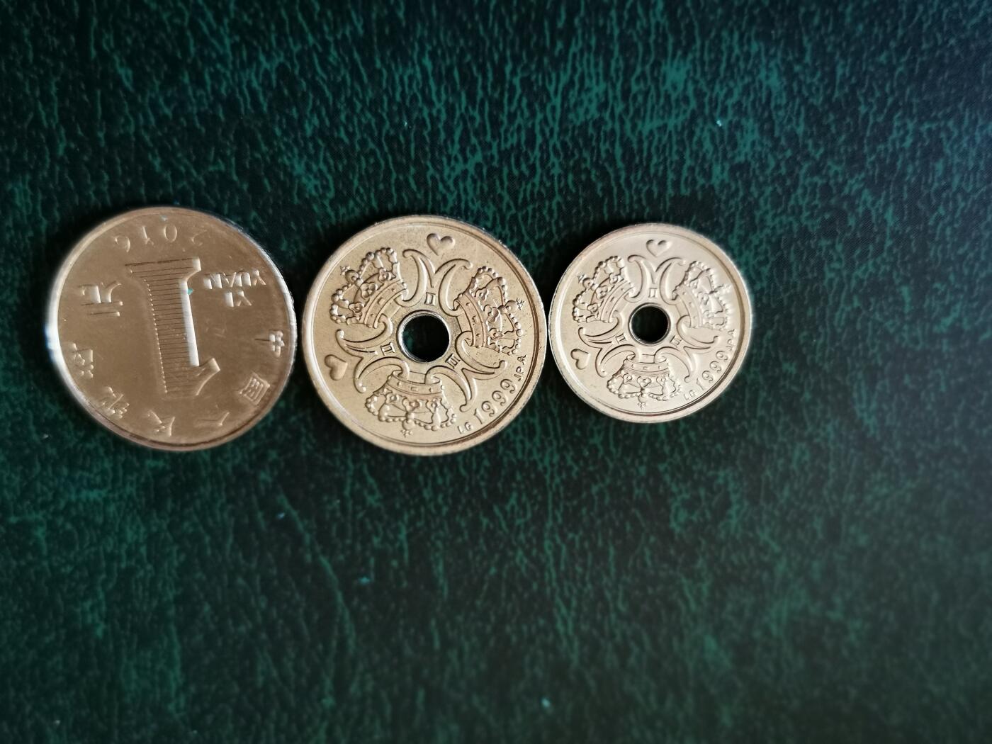 零零发外国硬币拍卖 无佣金 丹麦2枚