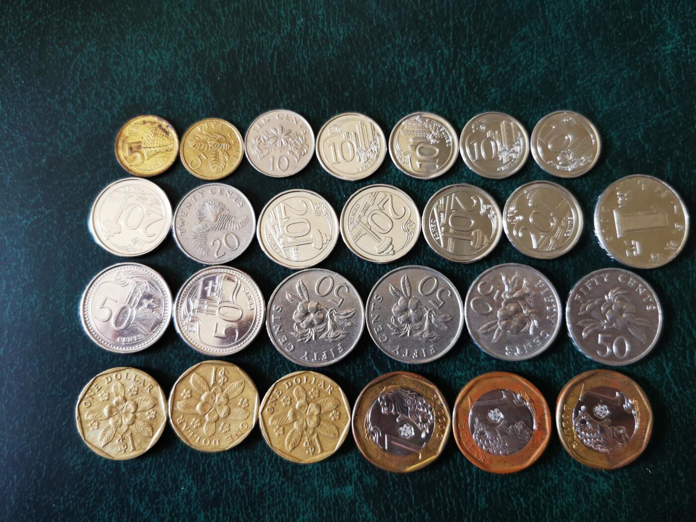 零零发外国硬币拍卖 无佣金 新加坡10.8元