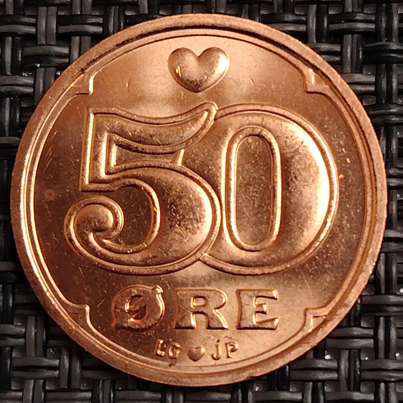 布加迪🐬～世界钱币(上海)🌾第 271 期 /  各国套币和散币 丹麦🇩🇰 1999年 50奥尔